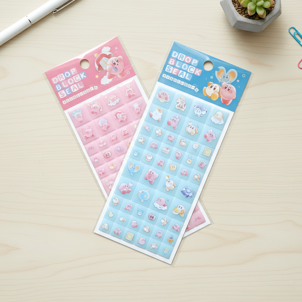 Kirby Drop 3D Block Stickers