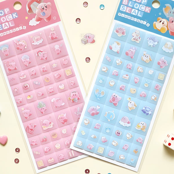 Kirby Drop 3D Block Stickers