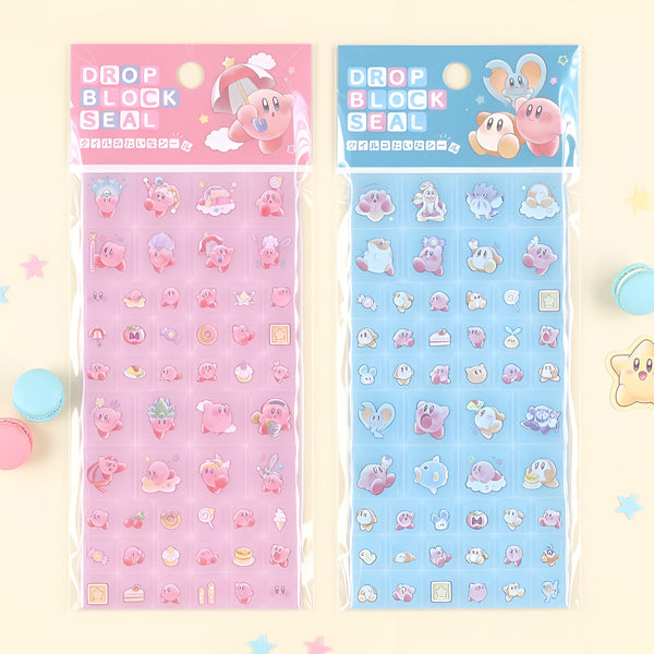 Kirby Drop 3D Block Stickers