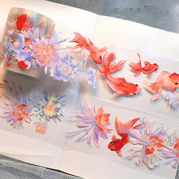 Koi Pond Fantasia Clear Washi Tape