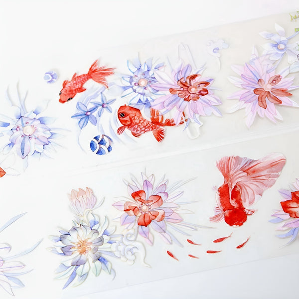 Koi Pond Fantasia Clear Washi Tape