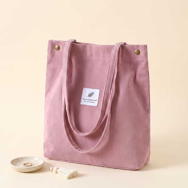 Soft Corduroy Everyday Tote (6 Colors)
