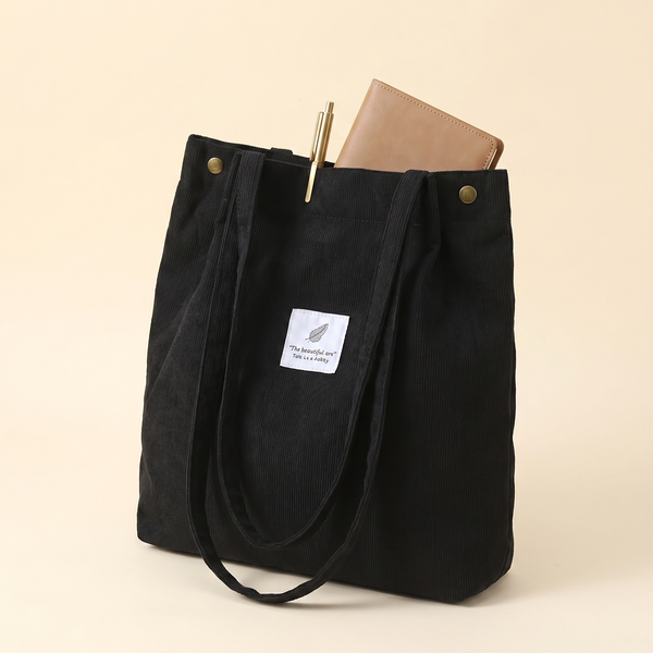 Soft Corduroy Everyday Tote (6 Colors)