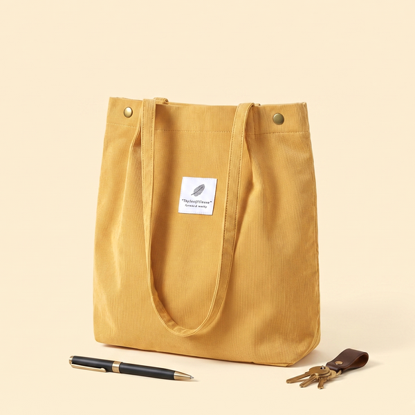 Soft Corduroy Everyday Tote (6 Colors)