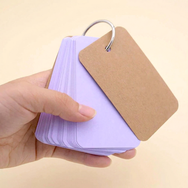 Colorful Key Ring Flashcards (7 Colors)