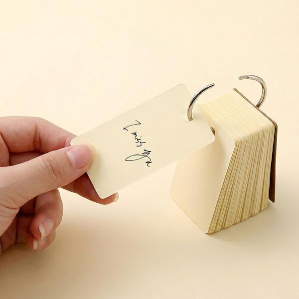 Colorful Key Ring Flashcards (7 Colors)