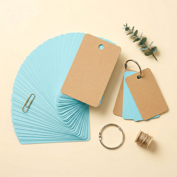 Colorful Key Ring Flashcards (7 Colors)