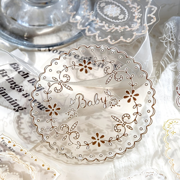 Lace Poetry Stickers