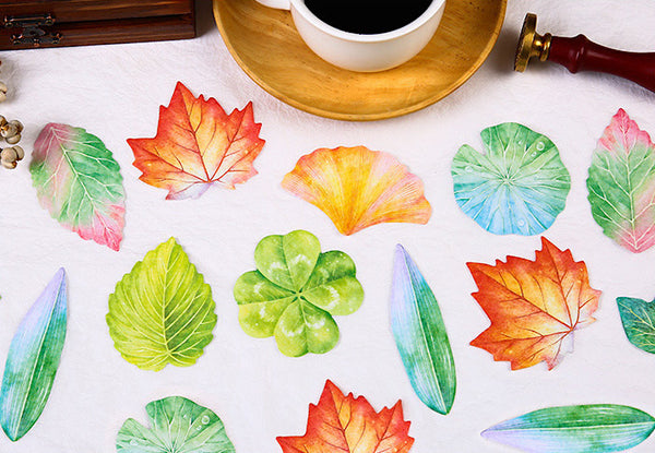 Botanical Leaf Sticky Notes