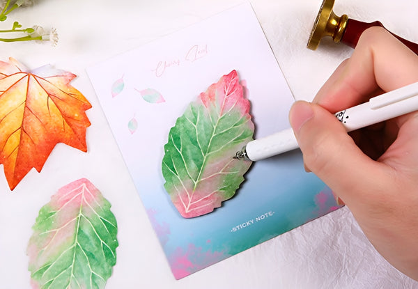 Botanical Leaf Sticky Notes