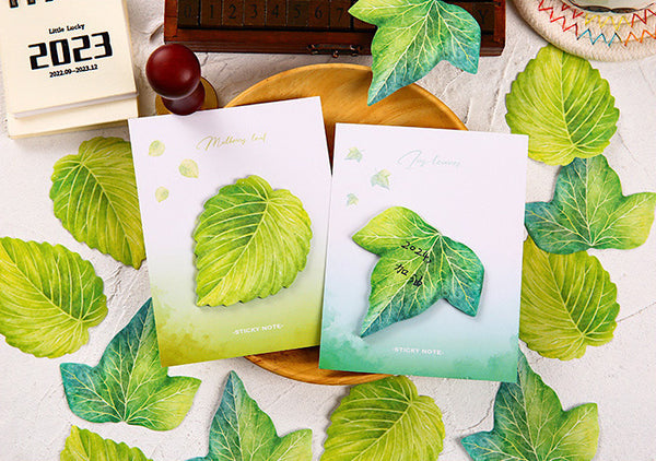Botanical Leaf Sticky Notes