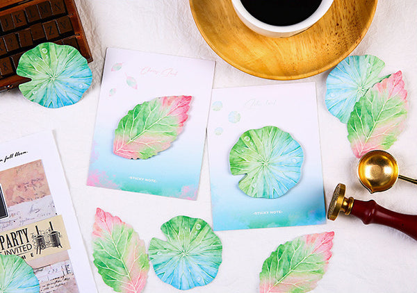 Botanical Leaf Sticky Notes