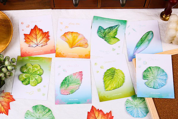 Botanical Leaf Sticky Notes
