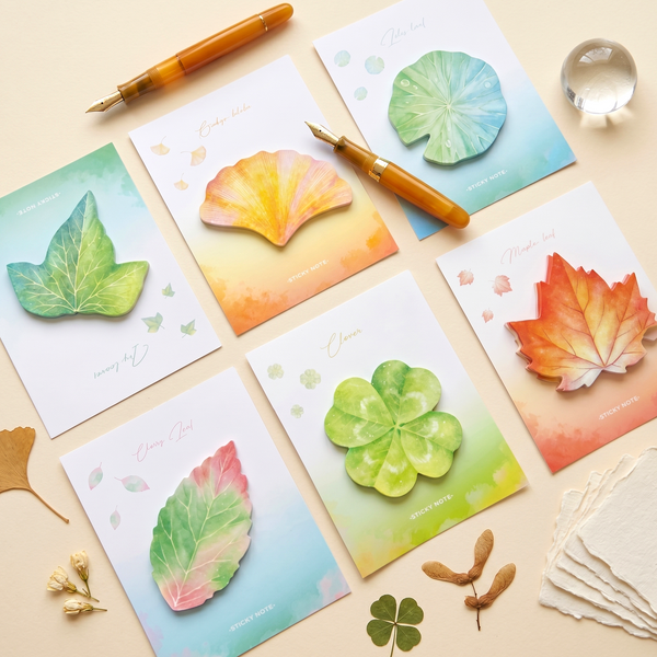 Botanical Leaf Sticky Notes