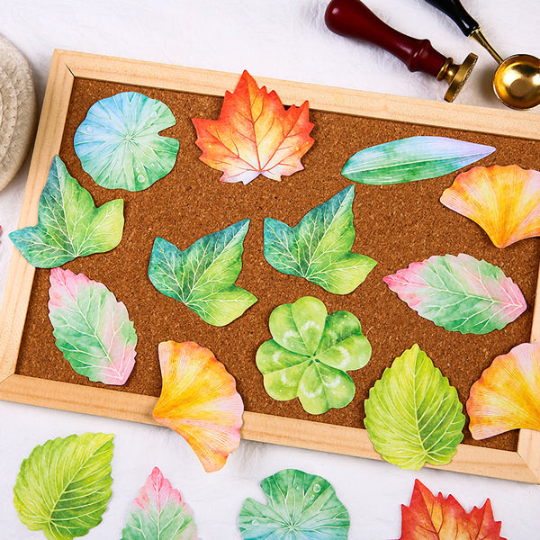 Botanical Leaf Sticky Notes