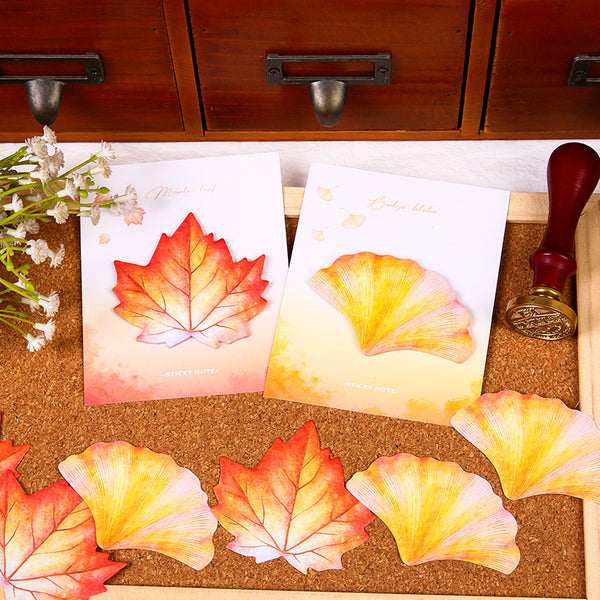 Botanical Leaf Sticky Notes