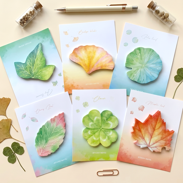 Botanical Leaf Sticky Notes