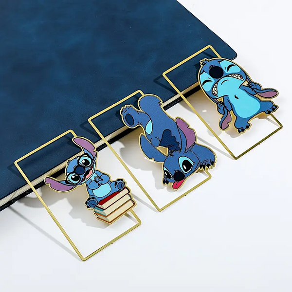 Stitch Enamel Metal Bookmark