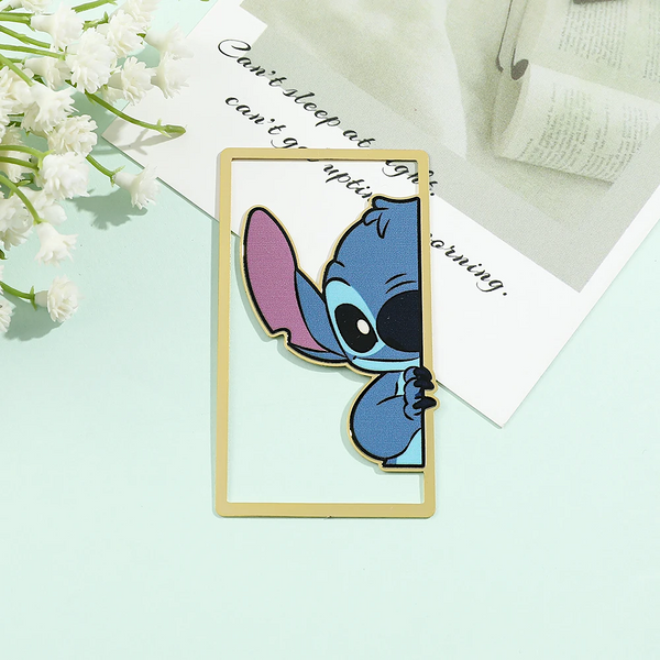 Stitch Enamel Metal Bookmark