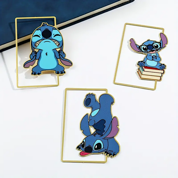 Stitch Enamel Metal Bookmark