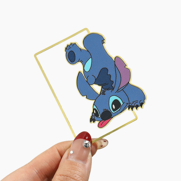Stitch Enamel Metal Bookmark