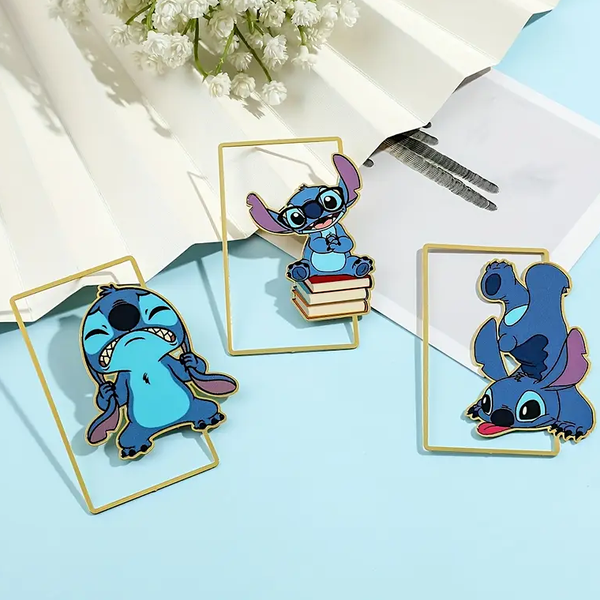 Stitch Enamel Metal Bookmark