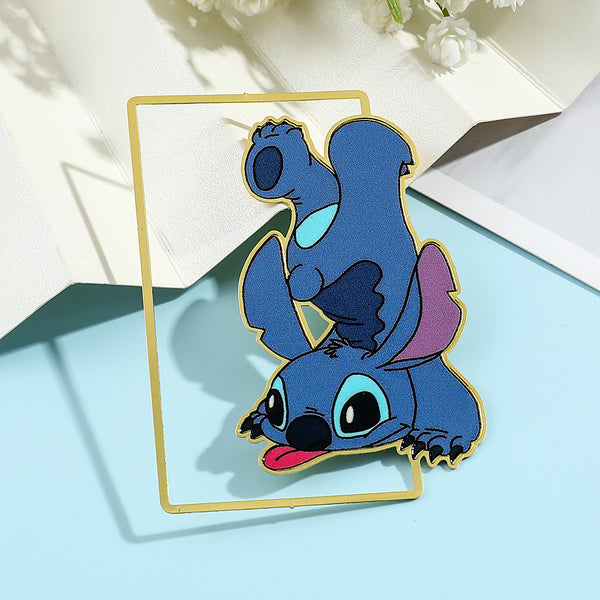 Stitch Enamel Metal Bookmark