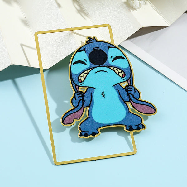 Stitch Enamel Metal Bookmark