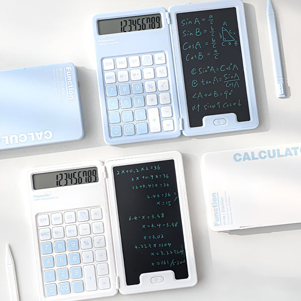 Math Mate – Dual Screen Calculator with One-Tap Erase Writing Pad