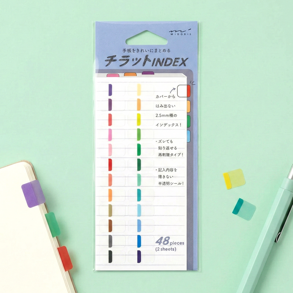 Midori Chiratto Index Tab - Small - Color
