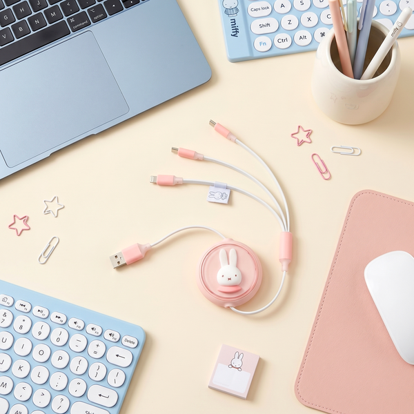 Miffy 3-in-1 Fast Charging Cable – Cute Multi-Device Charger