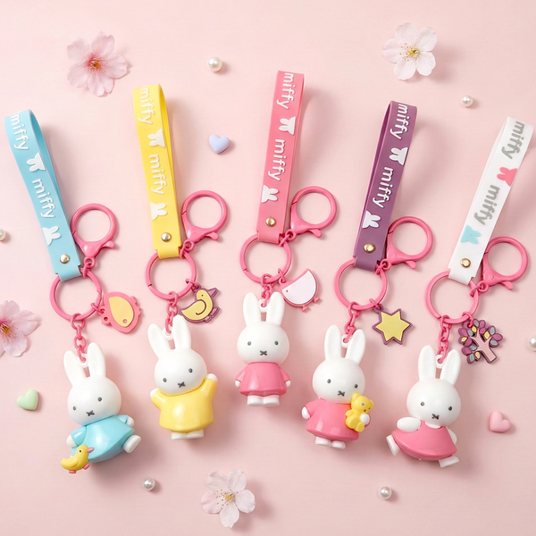 Miffy Bubble Blush Charm Keychain - Limited Quantity