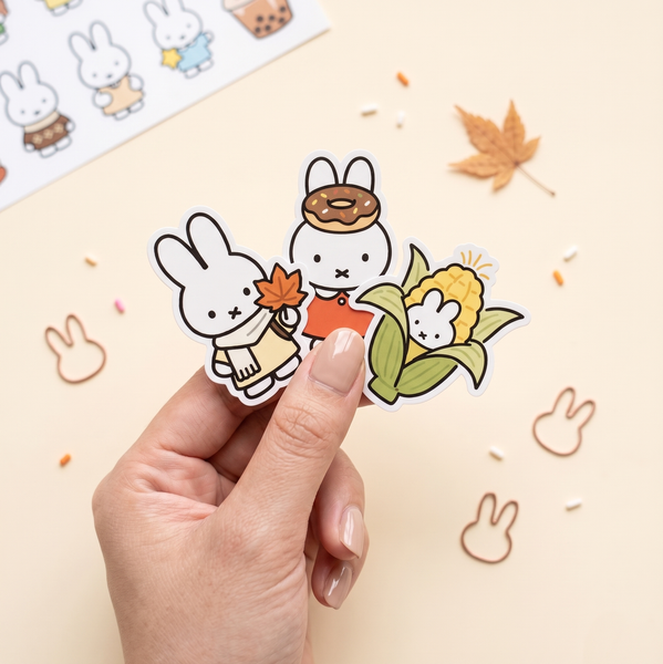 Miffy Bunny Stickers - Set of 60