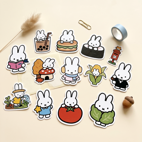 Miffy Bunny Stickers - Set of 60