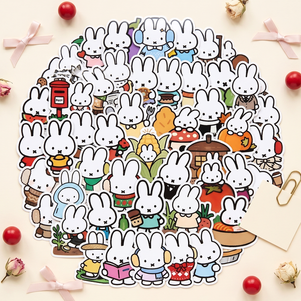 Miffy Bunny Stickers - Set of 60