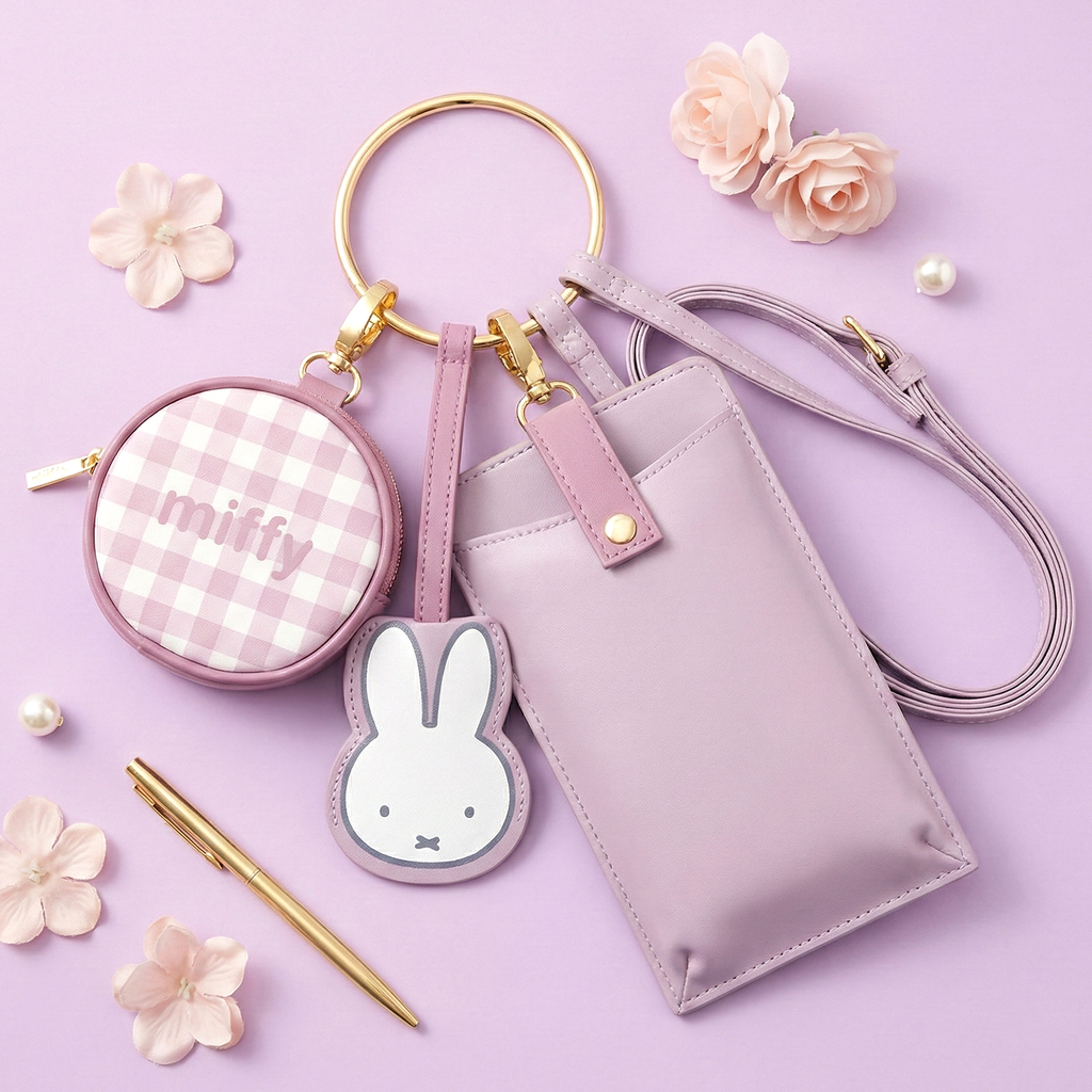 Miffy Carry Set - Phone Pouch, AirPods Case & Keyring Accessories