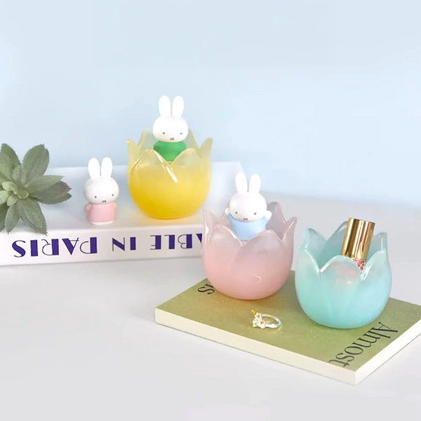 Miffy Tulip Treasure Pot – Removable Figure Jewelry Holder - Surprise Box