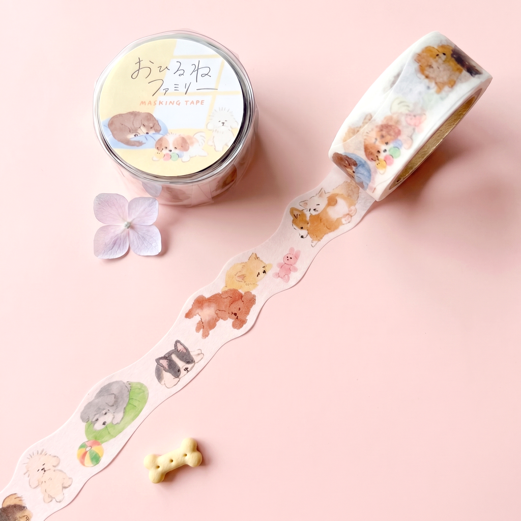 Mind Wave Die-Cut Masking Tape - Naptime Animal Family Series