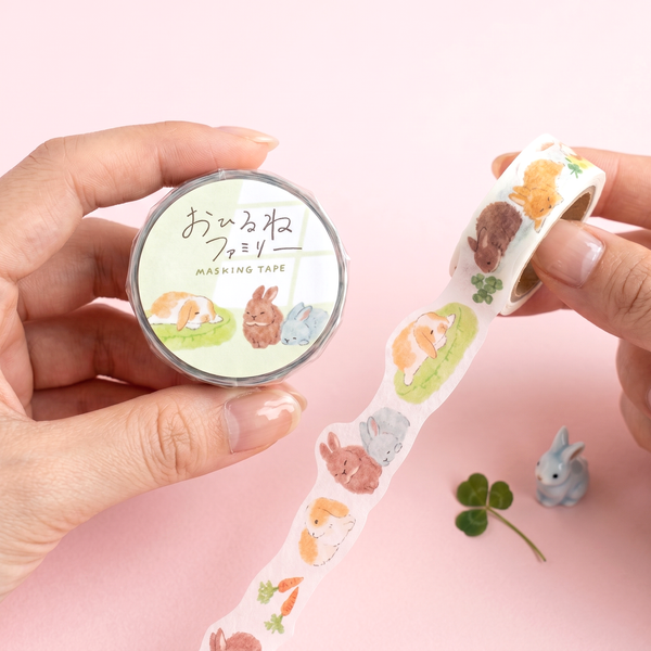 Mind Wave Die-Cut Masking Tape - Naptime Animal Family Series