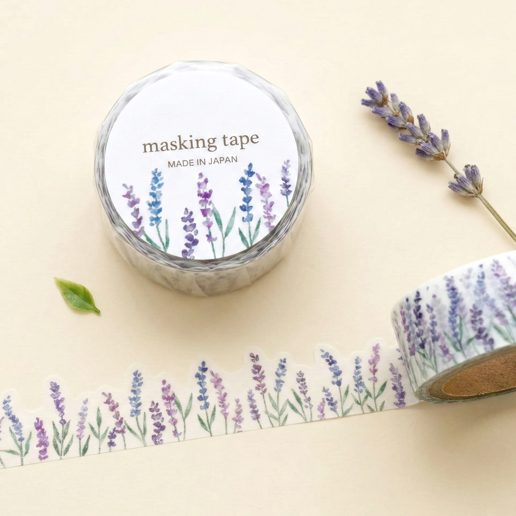 Mind Wave Palette Series Die-Cut Masking Tape - Lavender