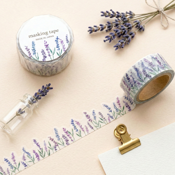 Mind Wave Palette Series Die-Cut Masking Tape - Lavender