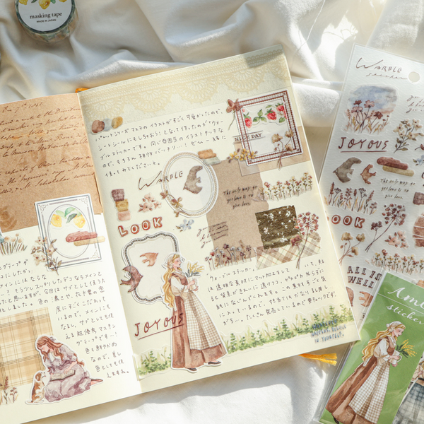 Mind Wave Palette Series Die-Cut Masking Tape - Strawberries