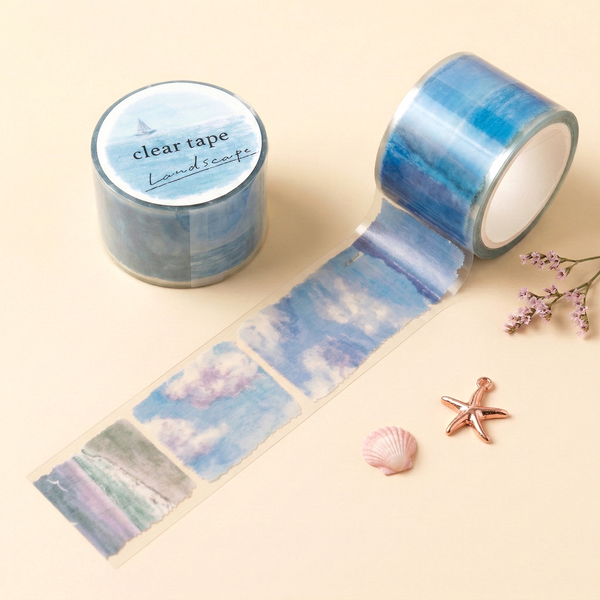 Mind Wave Wide Clear Tape - Landscape - Seaside