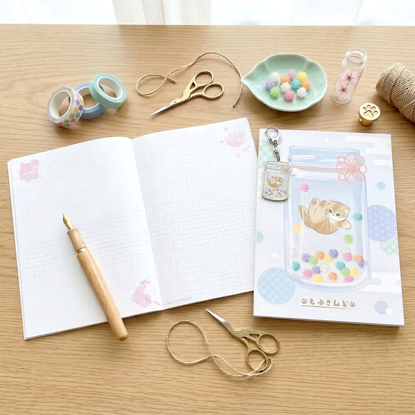 Mofusand Candy Jar A5 Notebook - Limited Spring Edition
