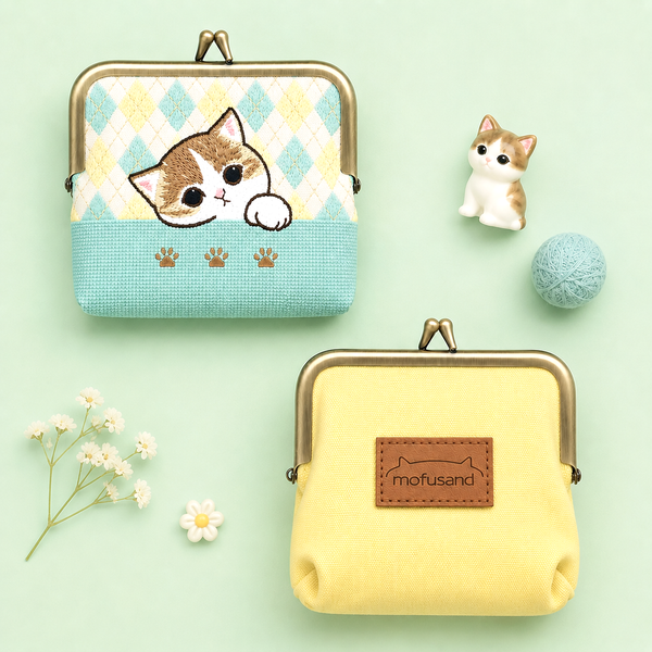 Mofusand Kiss-Lock Purse - Mint