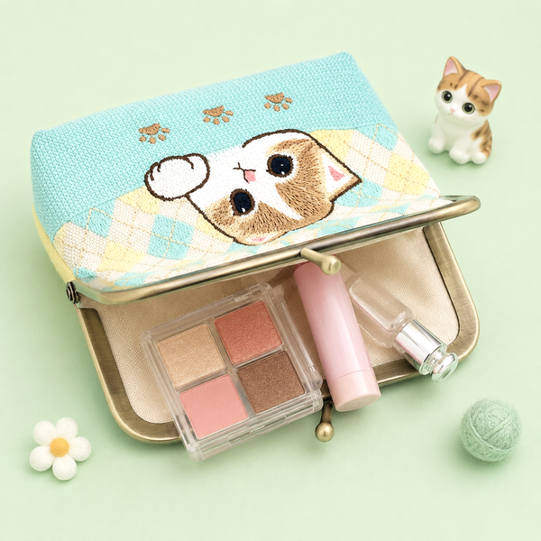 Mofusand Kiss-Lock Purse - Mint