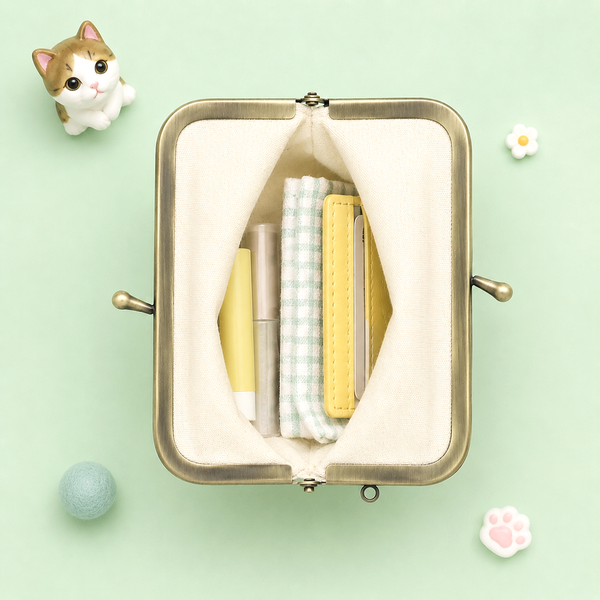 Mofusand Kiss-Lock Purse - Mint
