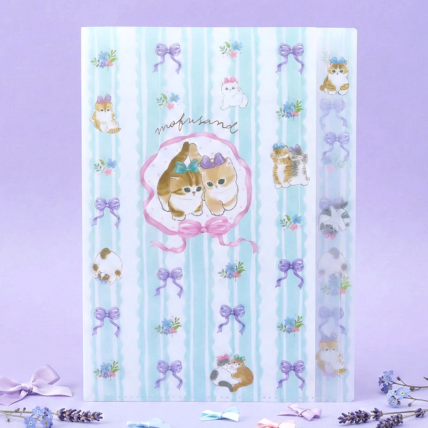 Mofusand Kitty Ribbon A4 Folder - Limited Spring Edition