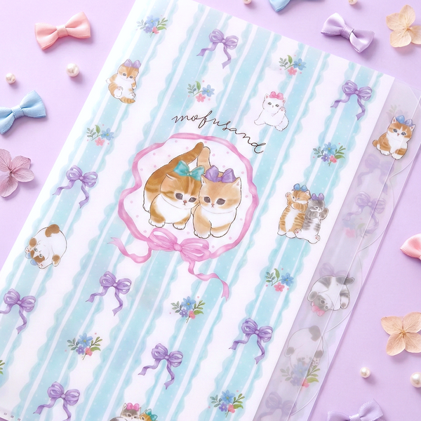 Mofusand Kitty Ribbon A4 Folder - Limited Spring Edition
