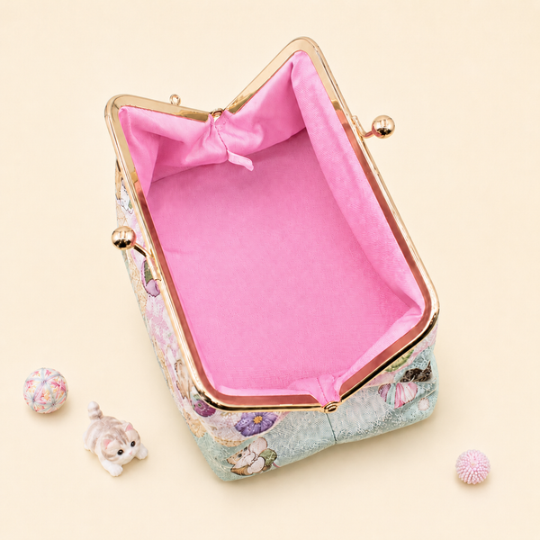 Mofusand Large Kiss-Lock Purse - Cats & Japanese Sweet Treats - Limited Edition
